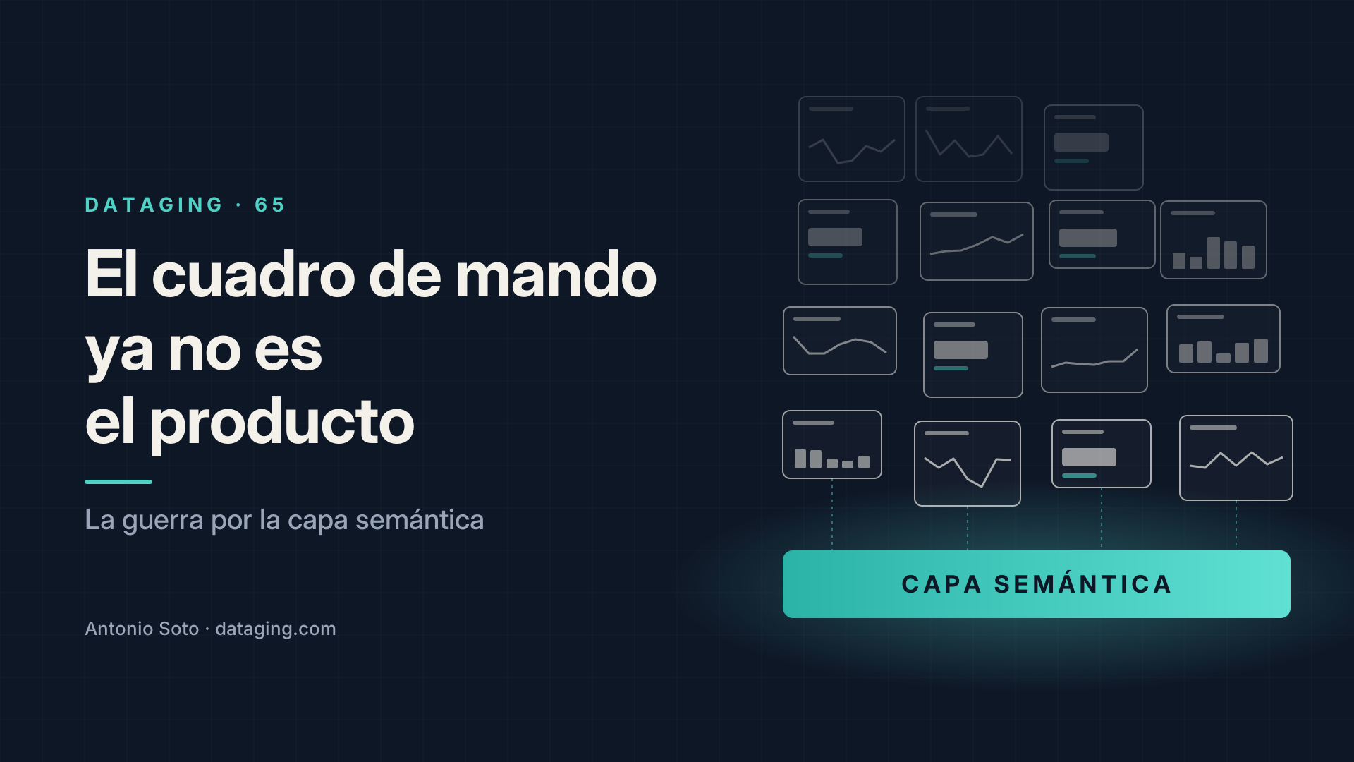 Portada: el cuadro de mando ya no es el producto. La guerra por la capa semántica